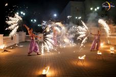 Огненное фаер шоу на свадьбе, ведущий, свадьба в Севастополе, Ялта, Дворец