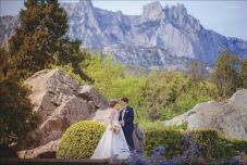 Свадебная фотосессия в Крыму, символическая церемония арка для регистрации Крым 